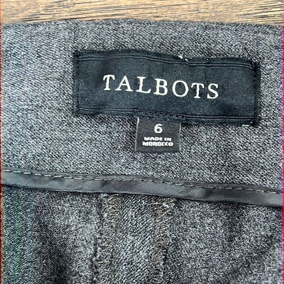 TALBOTS Heritage Pants Gray Sz 6 NWOT - Picture 4 of 7